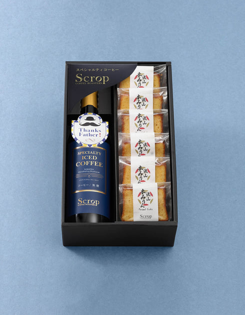 【父の日ギフト】ボトルアイスコーヒー スマトラ (無糖) 1本 × みりんパウンド6個セット